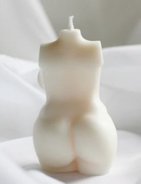 Breast Cancer Awareness Torso Candle